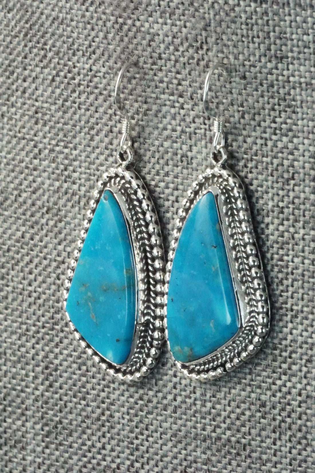 Turquoise & Sterling Silver Earrings - Verley Betone