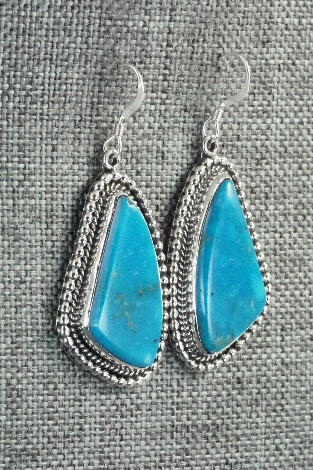 Turquoise & Sterling Silver Earrings - Verley Betone