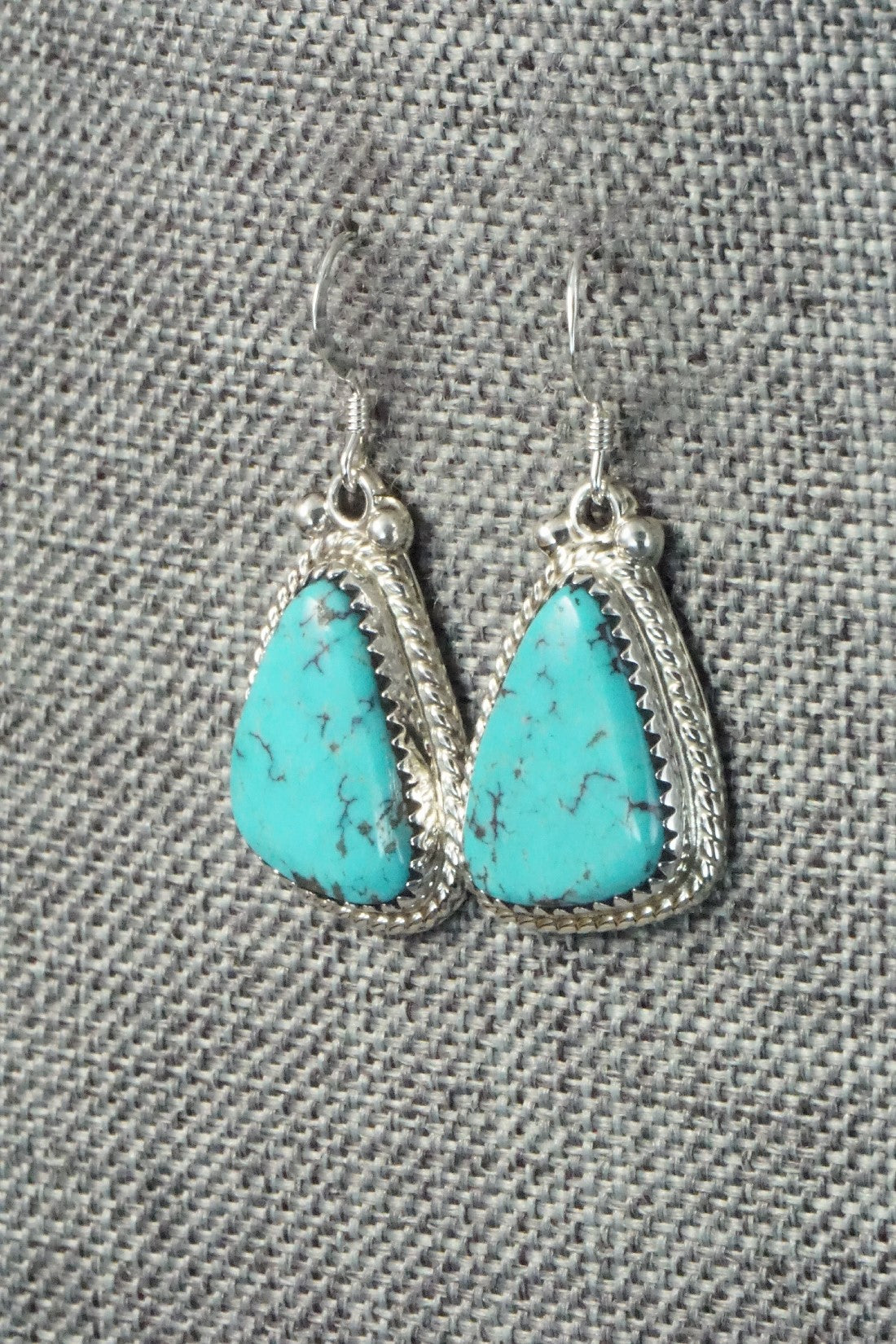 Turquoise and Sterling Silver Earrings - Sharon McCarthy