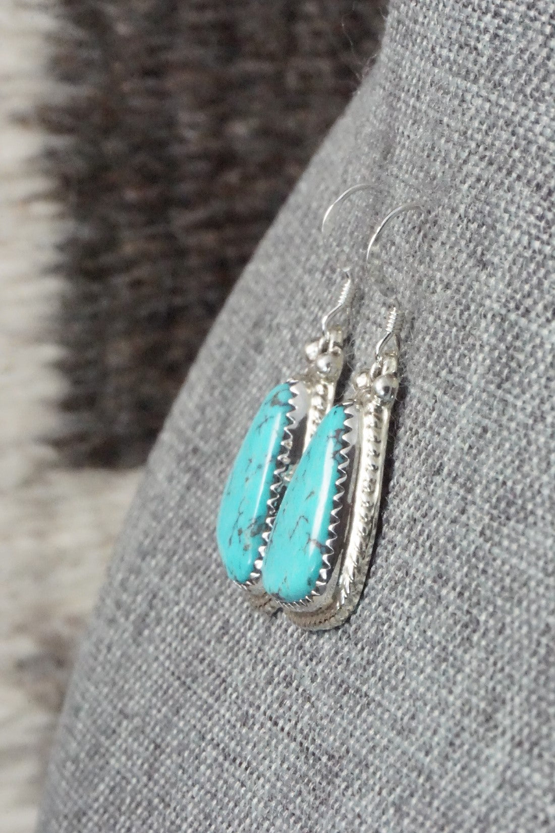 Turquoise and Sterling Silver Earrings - Sharon McCarthy