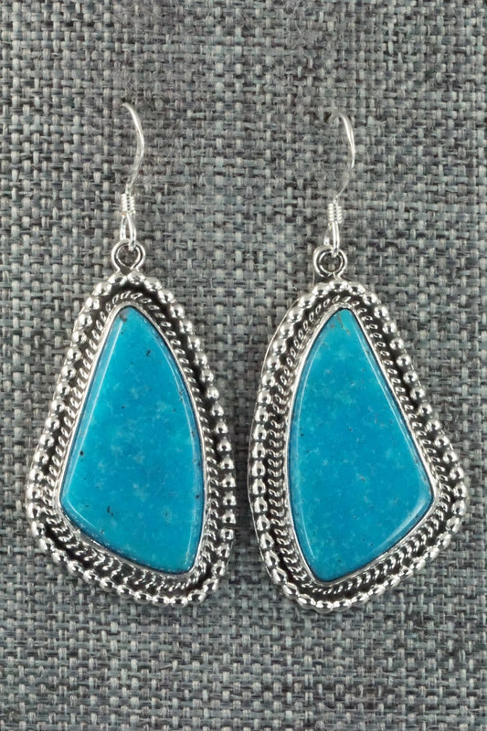Turquoise & Sterling Silver Earrings - Verley Betone