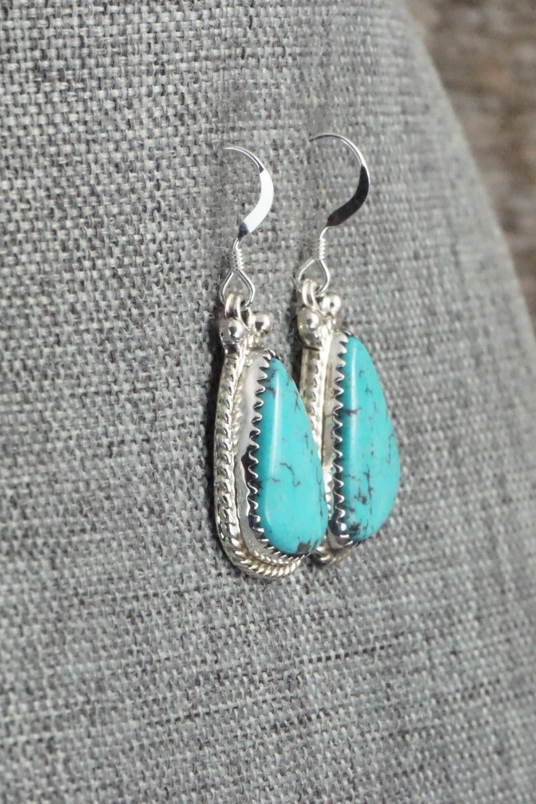 Turquoise and Sterling Silver Earrings - Sharon McCarthy