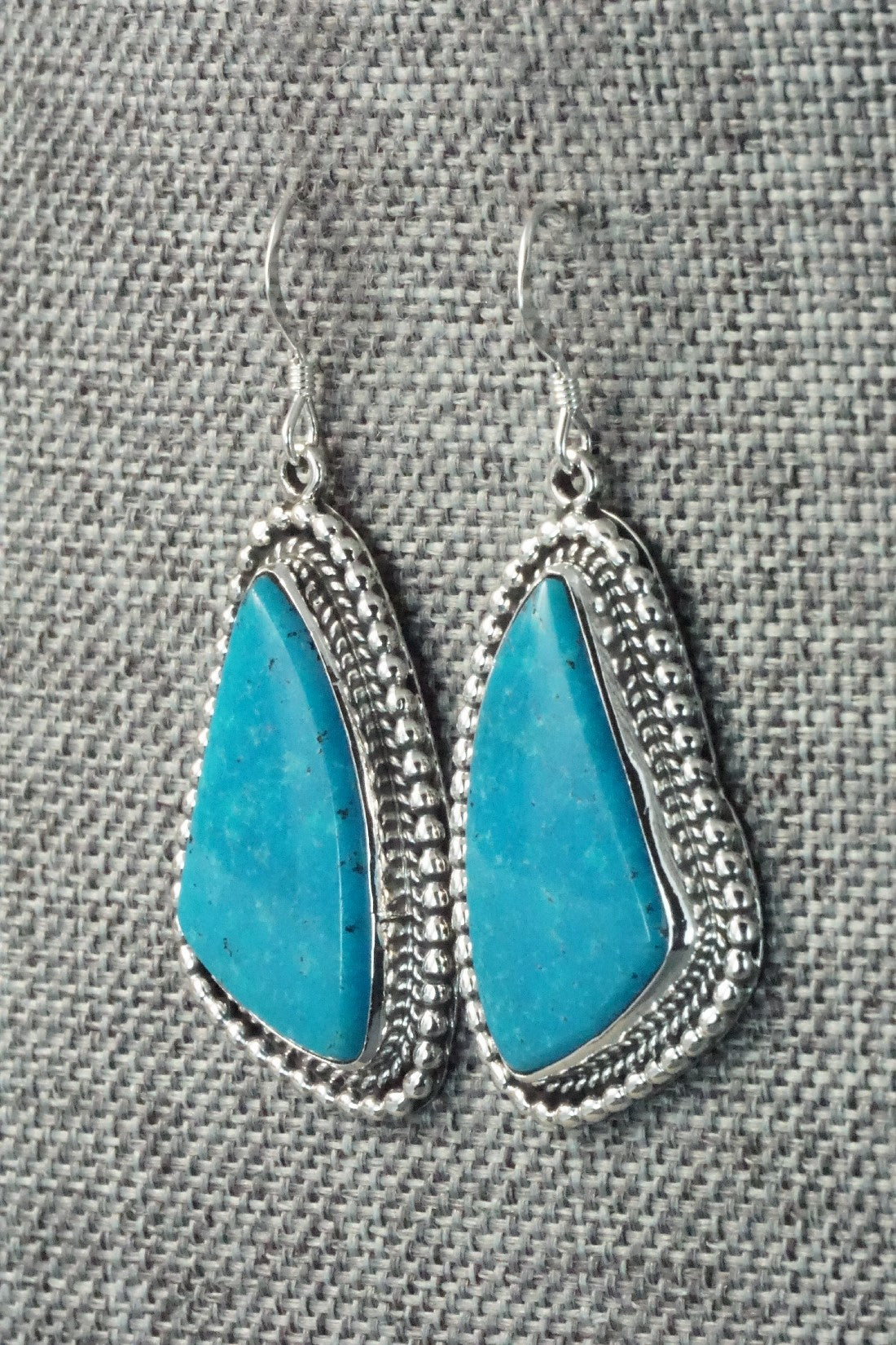 Turquoise & Sterling Silver Earrings - Verley Betone