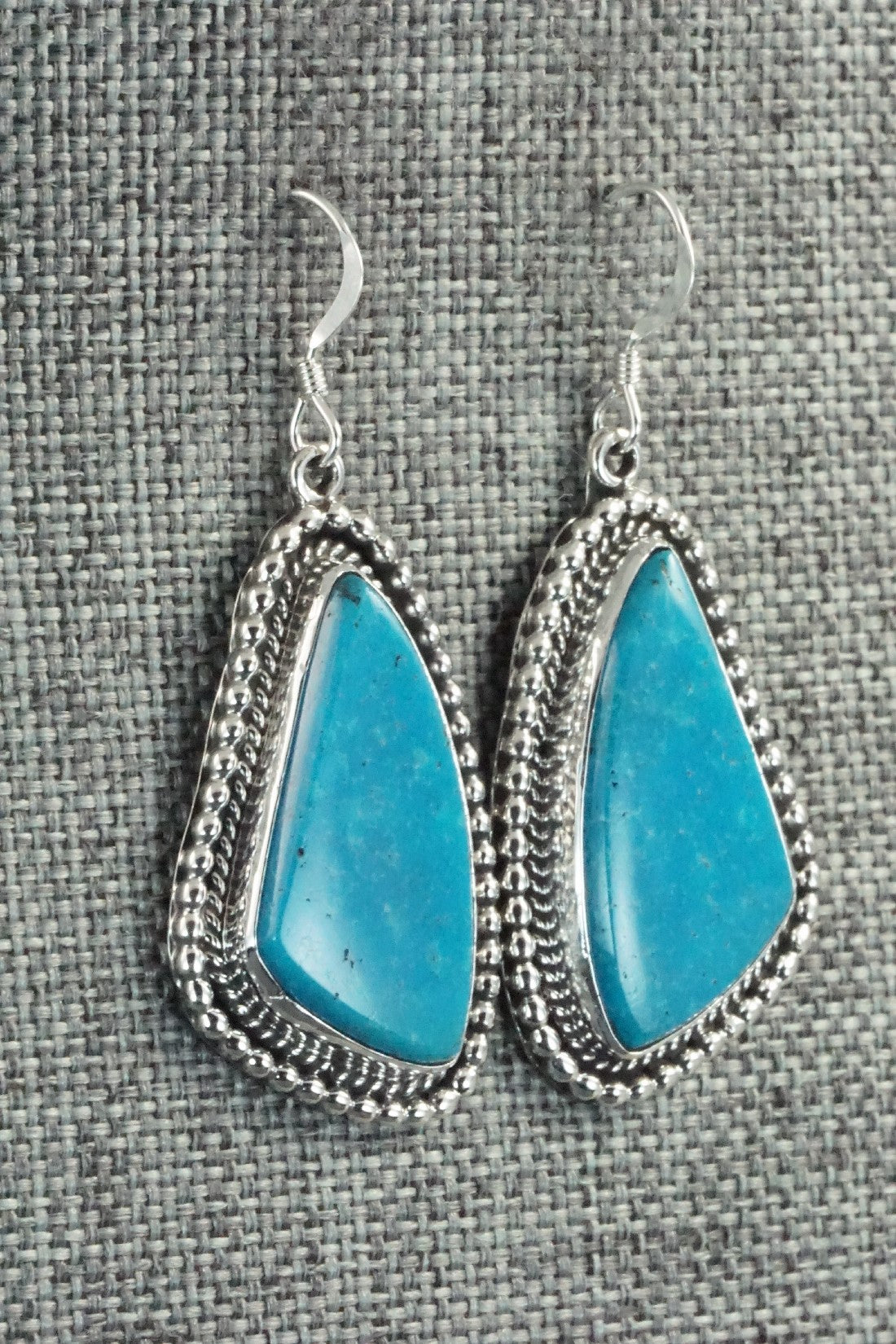 Turquoise & Sterling Silver Earrings - Verley Betone