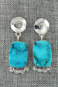 Turquoise & Sterling Silver Earrings - Selina Warner