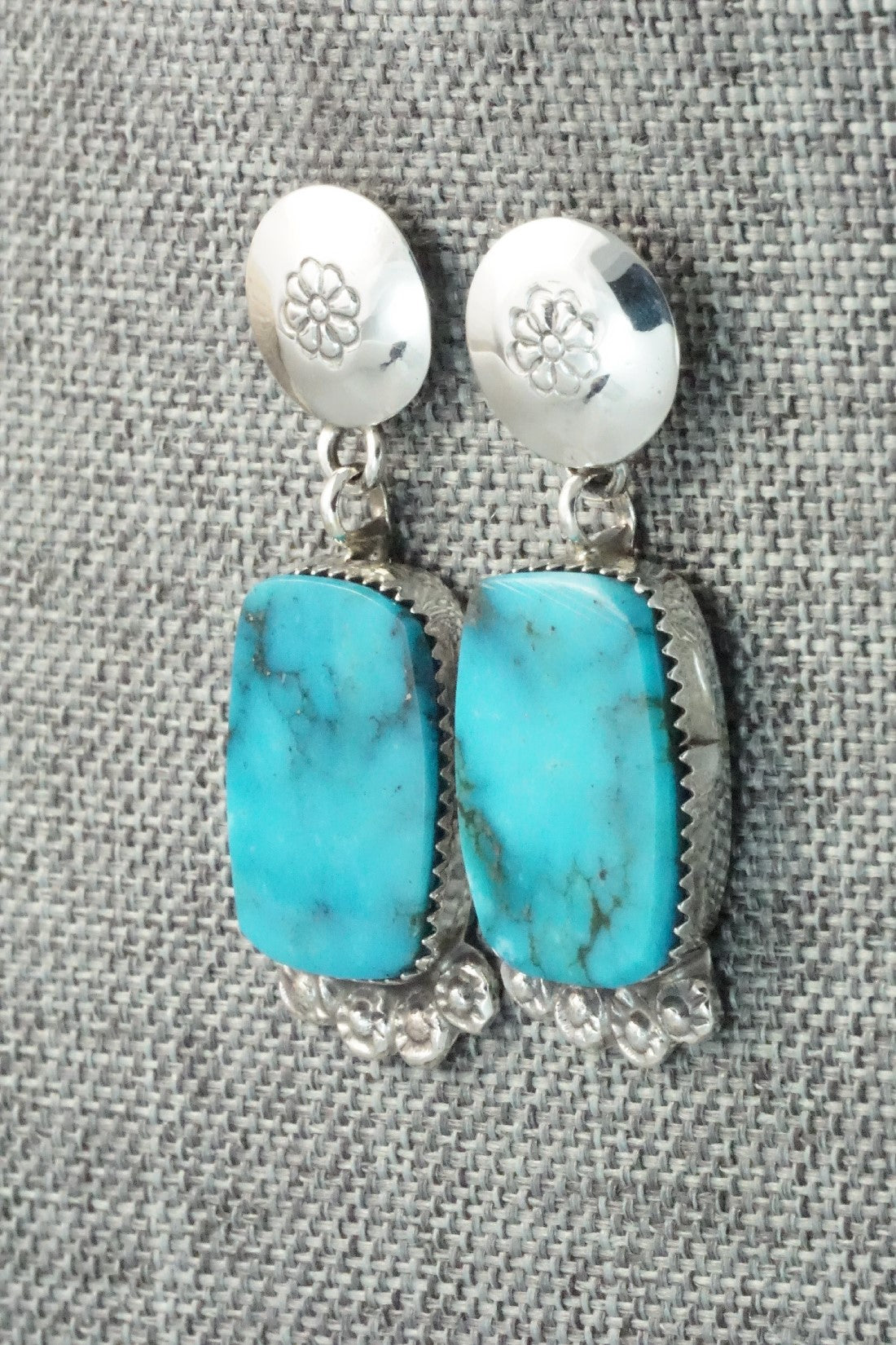 Turquoise & Sterling Silver Earrings - Selina Warner