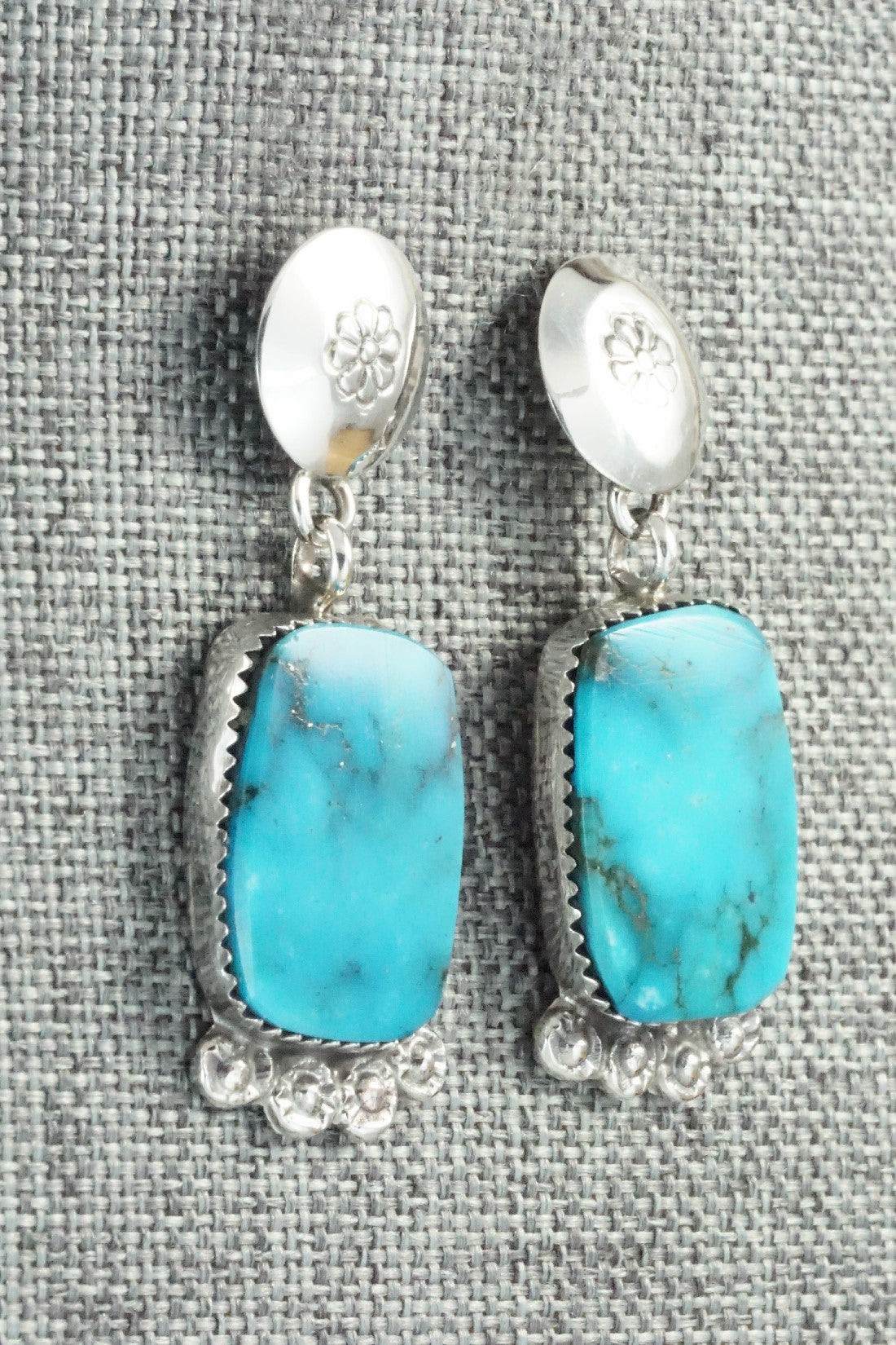 Turquoise & Sterling Silver Earrings - Selina Warner