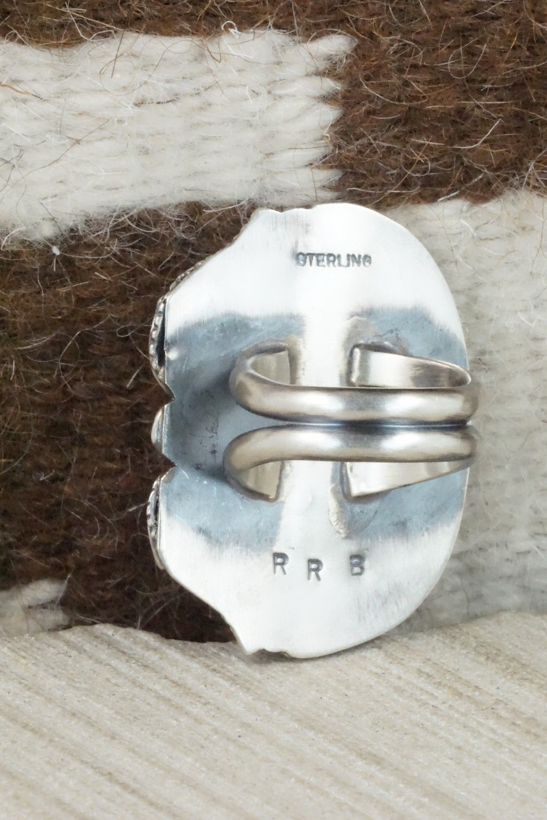 Turquoise & Sterling Silver Ring - Readda Begay - Size 8.5