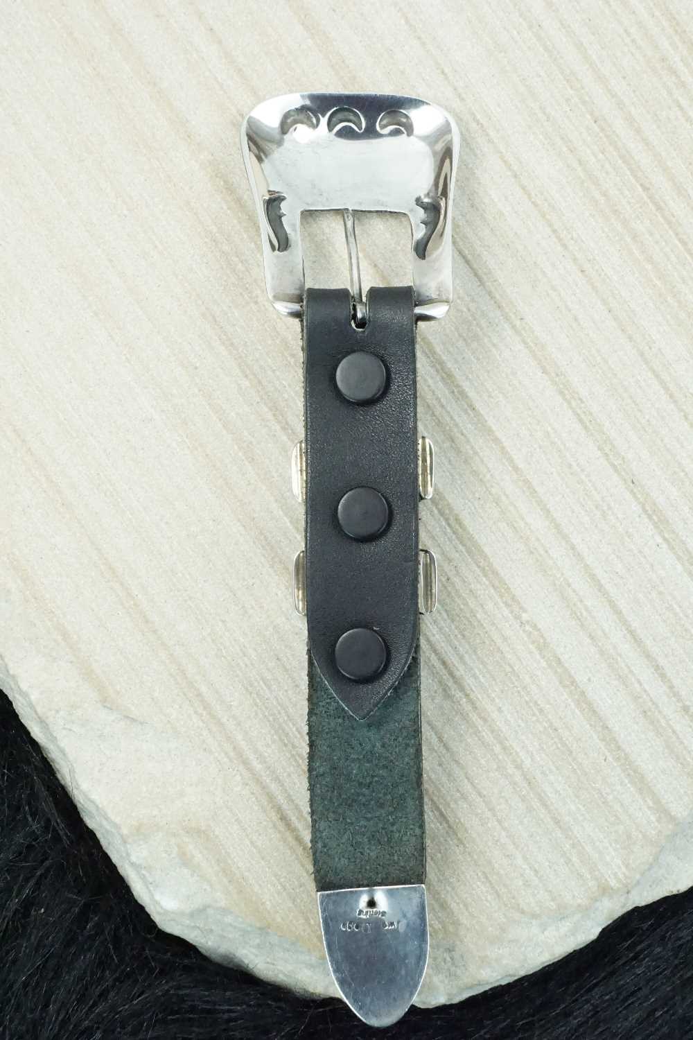 Sterling Silver Belt Buckle - Lawrence Delgarito