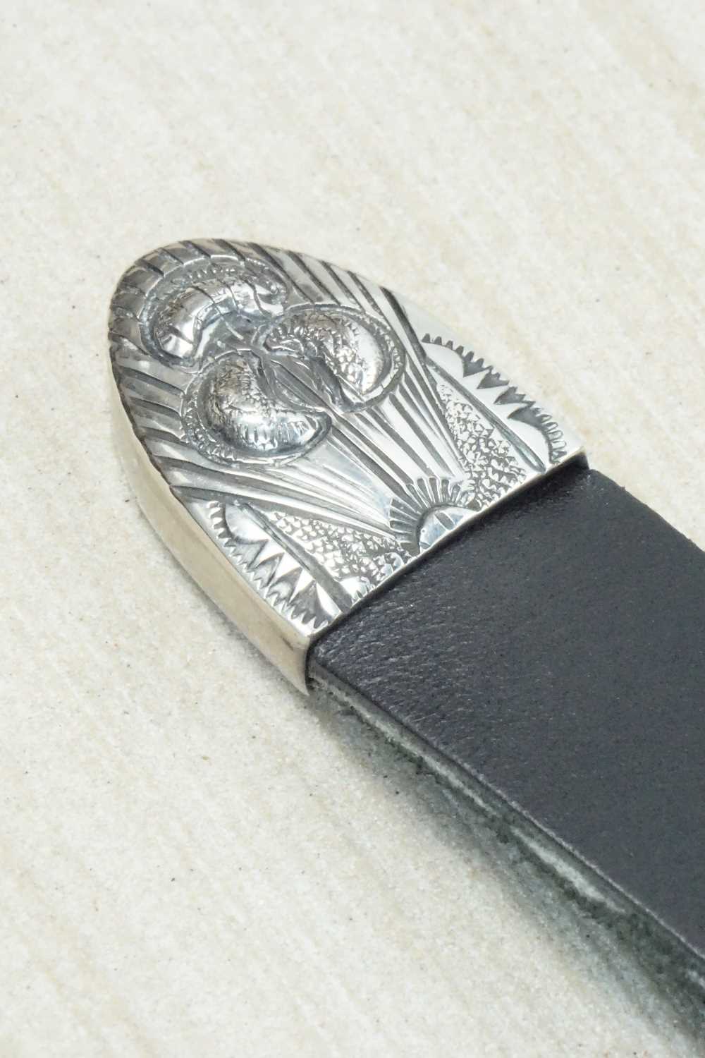 Sterling Silver Belt Buckle - Lawrence Delgarito