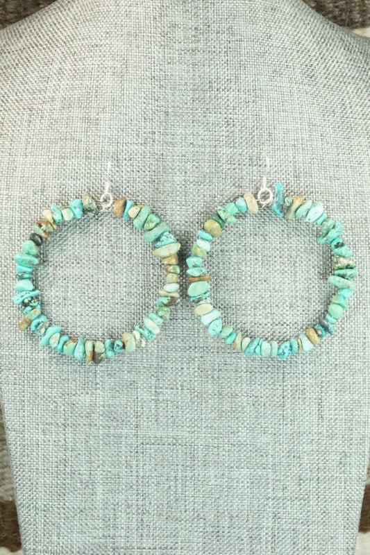 Turquoise & Sterling Silver Earrings - Doreen Jake