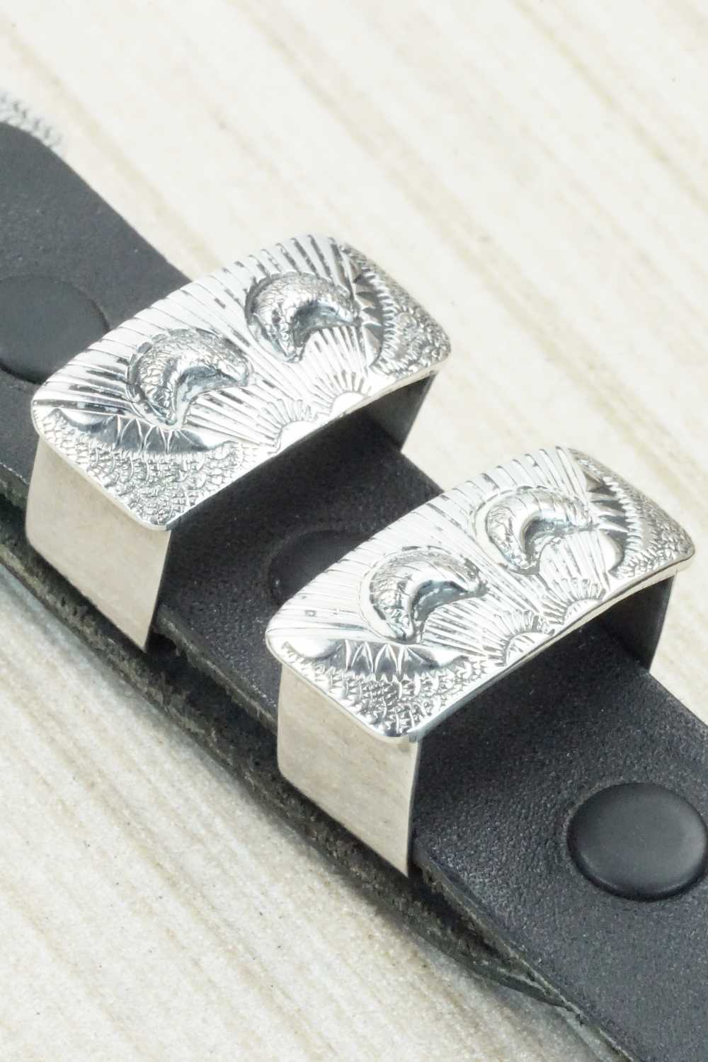 Sterling Silver Belt Buckle - Lawrence Delgarito
