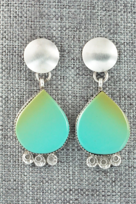 Turquoise & Sterling Silver Earrings - Selina Warner