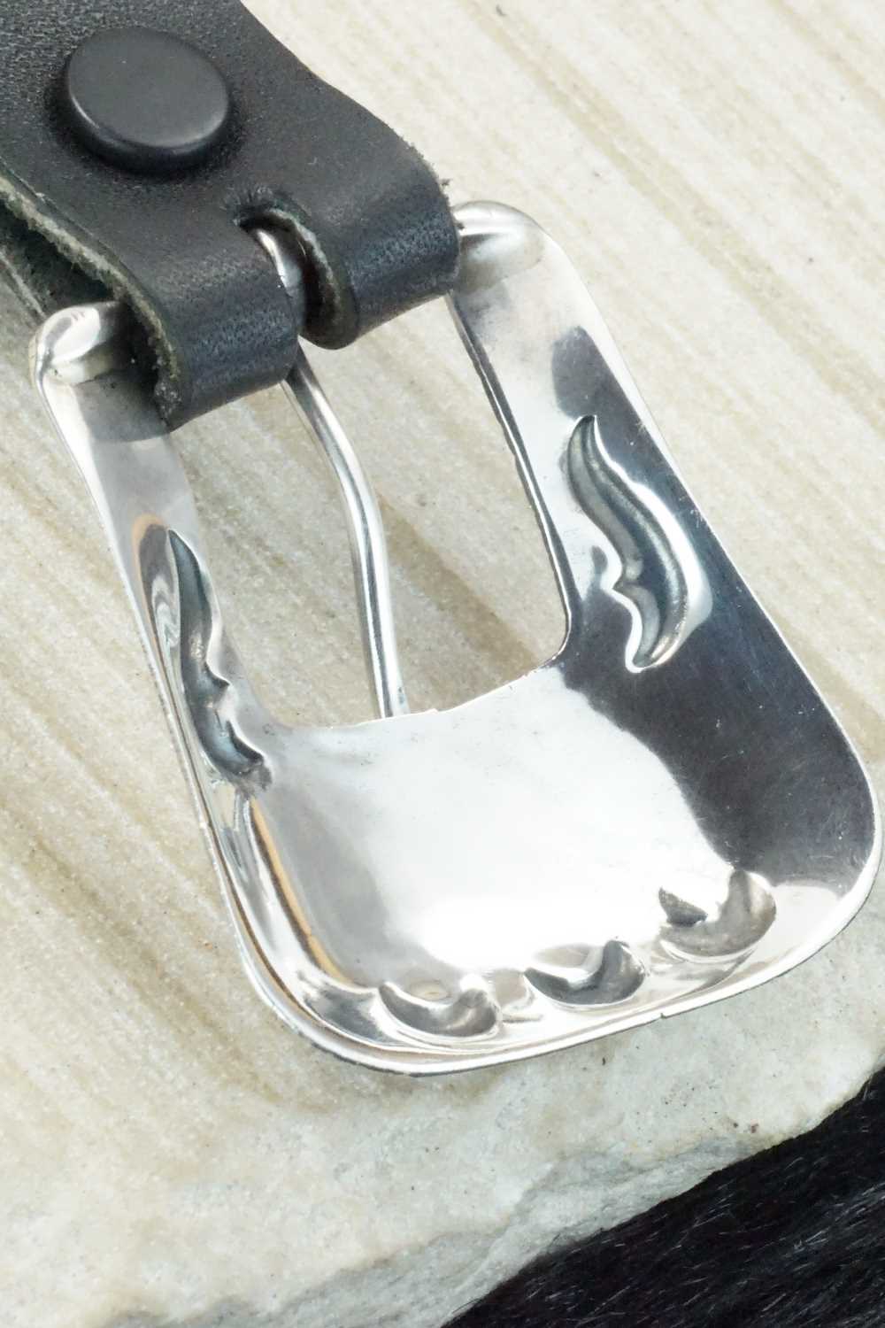 Sterling Silver Belt Buckle - Lawrence Delgarito