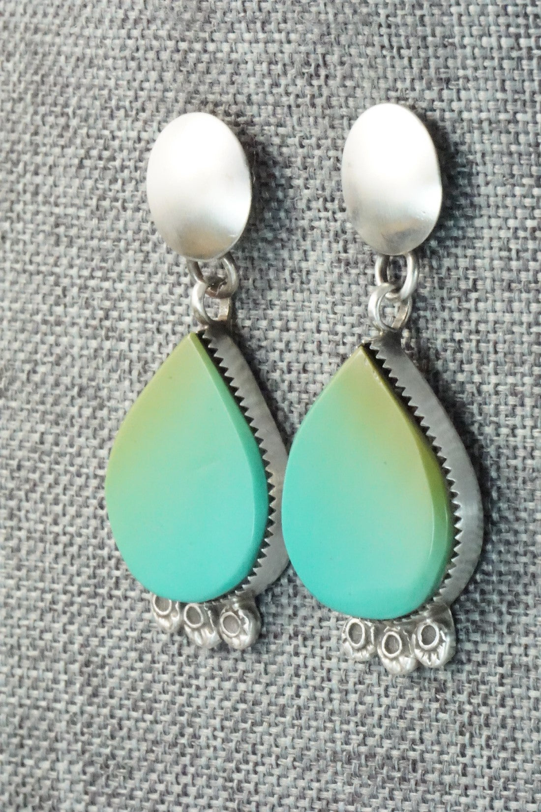 Turquoise & Sterling Silver Earrings - Selina Warner