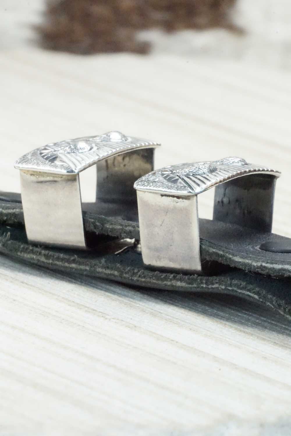 Sterling Silver Belt Buckle - Lawrence Delgarito