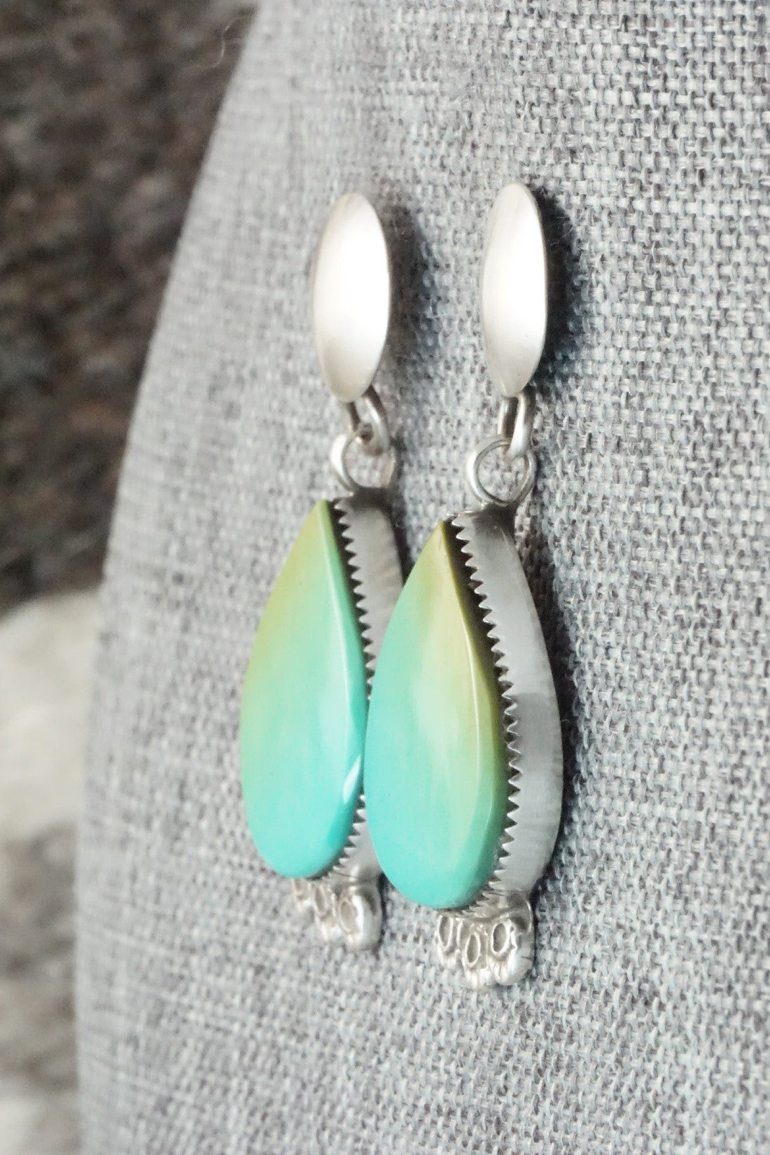 Turquoise & Sterling Silver Earrings - Selina Warner