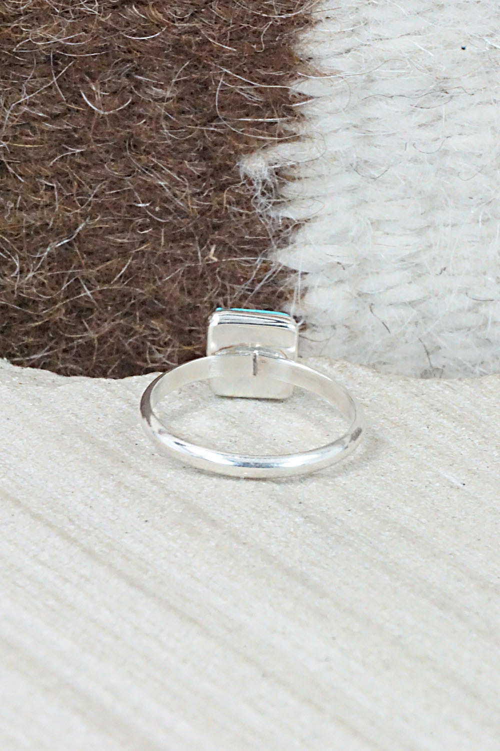 Turquoise & Sterling Silver Ring - Janelle Shebola - Size 5.25