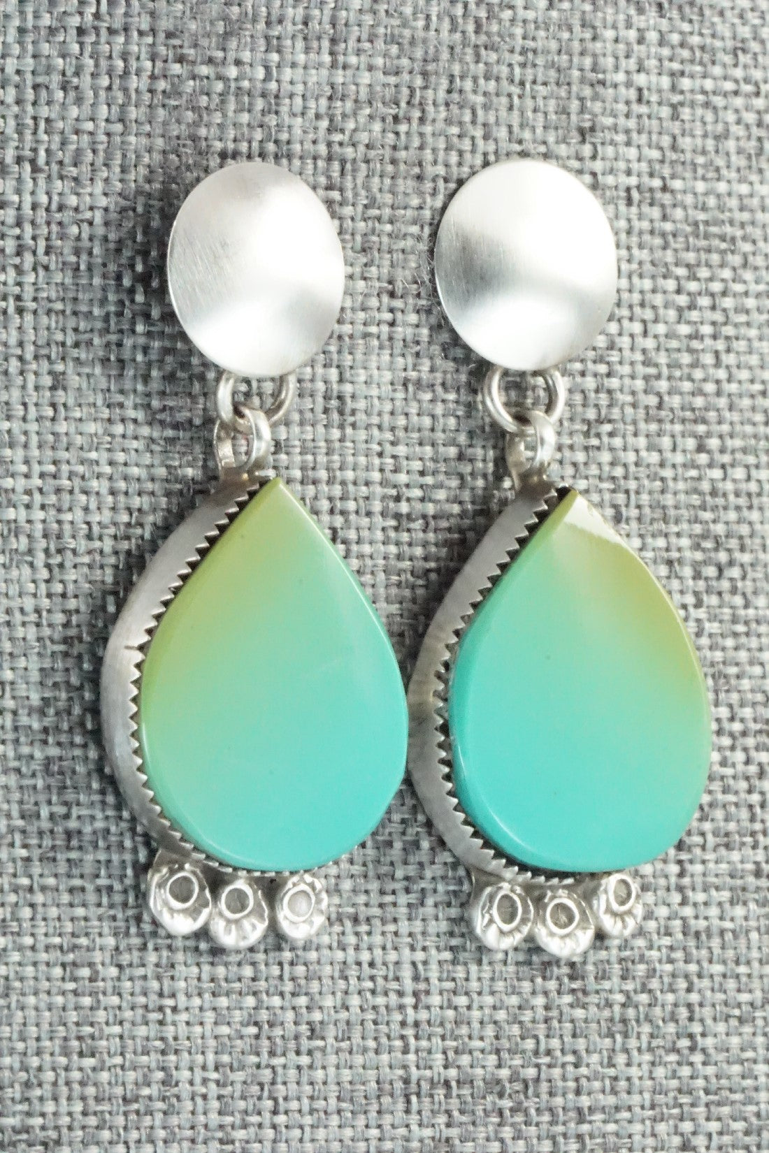 Turquoise & Sterling Silver Earrings - Selina Warner