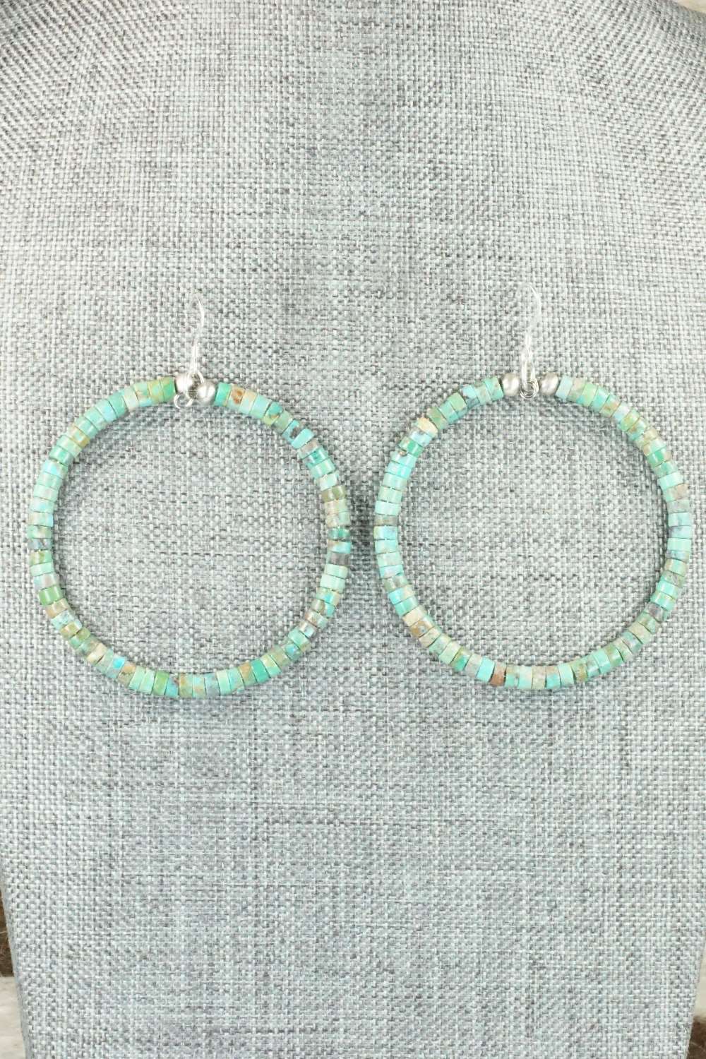 Turquoise & Sterling Silver Earrings - Doreen Jake