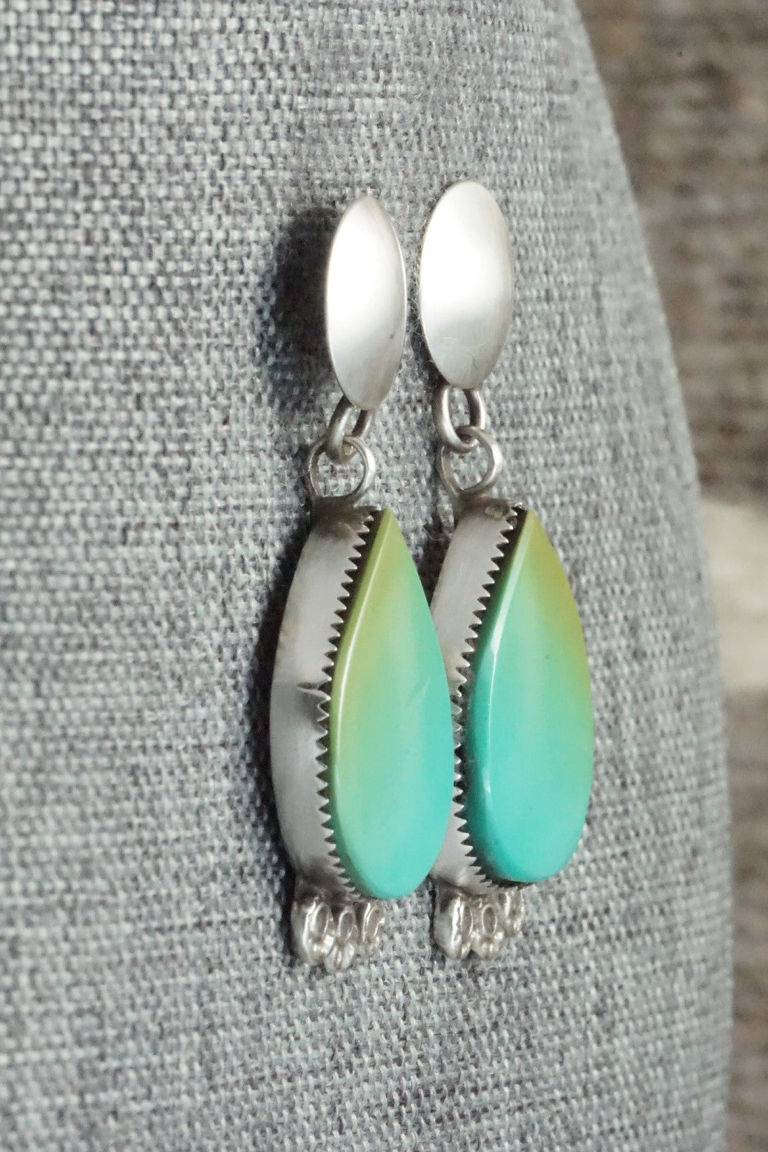 Turquoise & Sterling Silver Earrings - Selina Warner