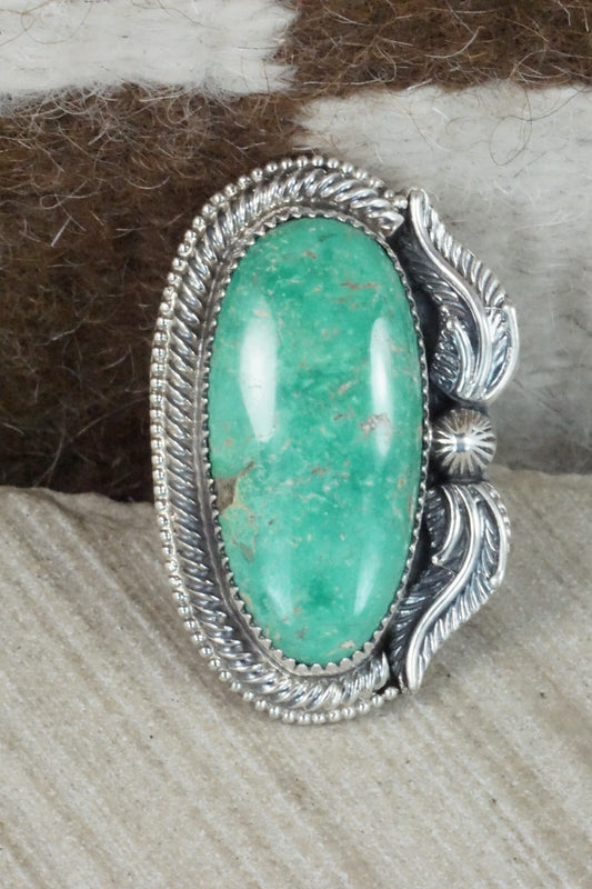 Turquoise & Sterling Silver Ring - Readda Begay - Size 9.25