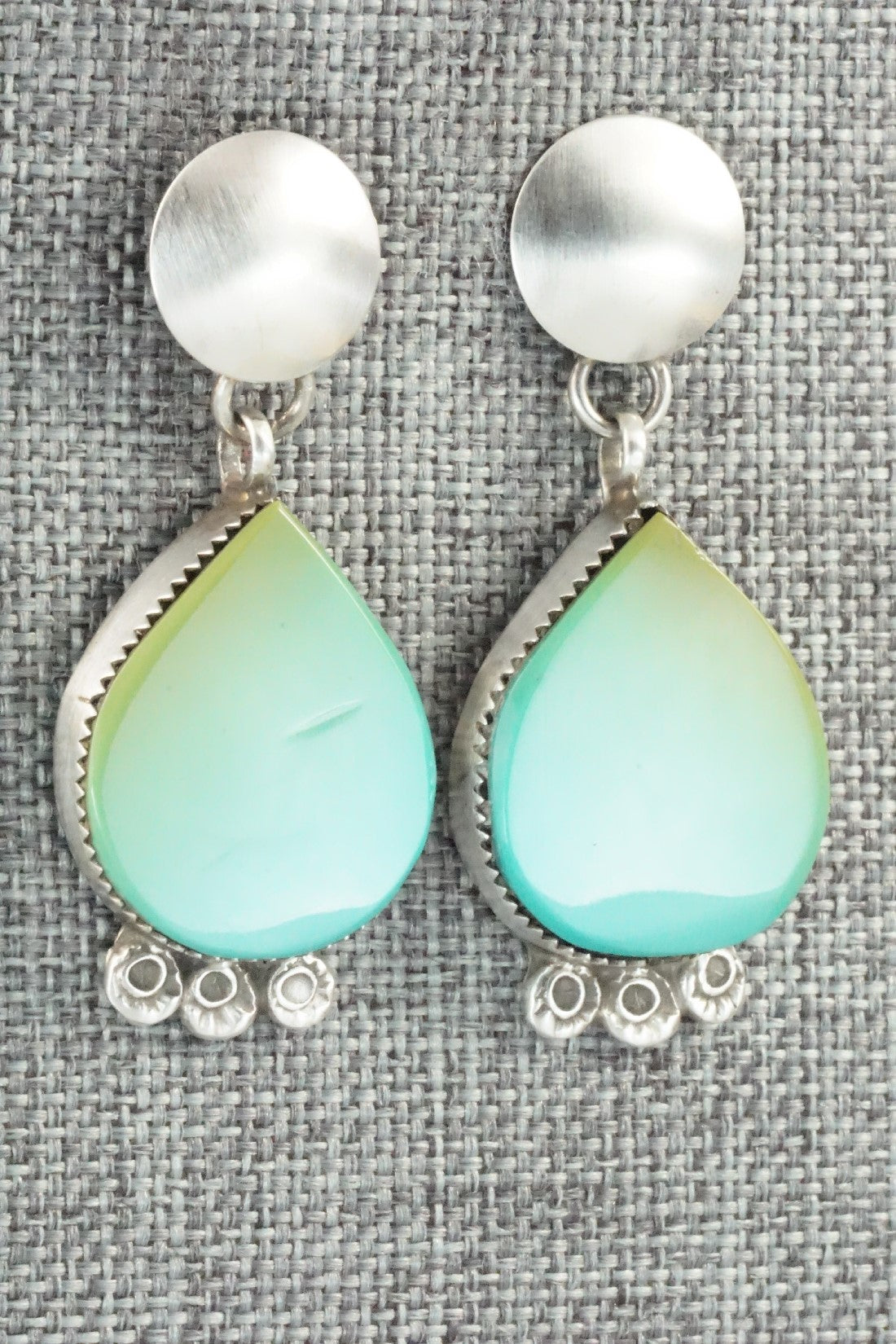 Turquoise & Sterling Silver Earrings - Selina Warner