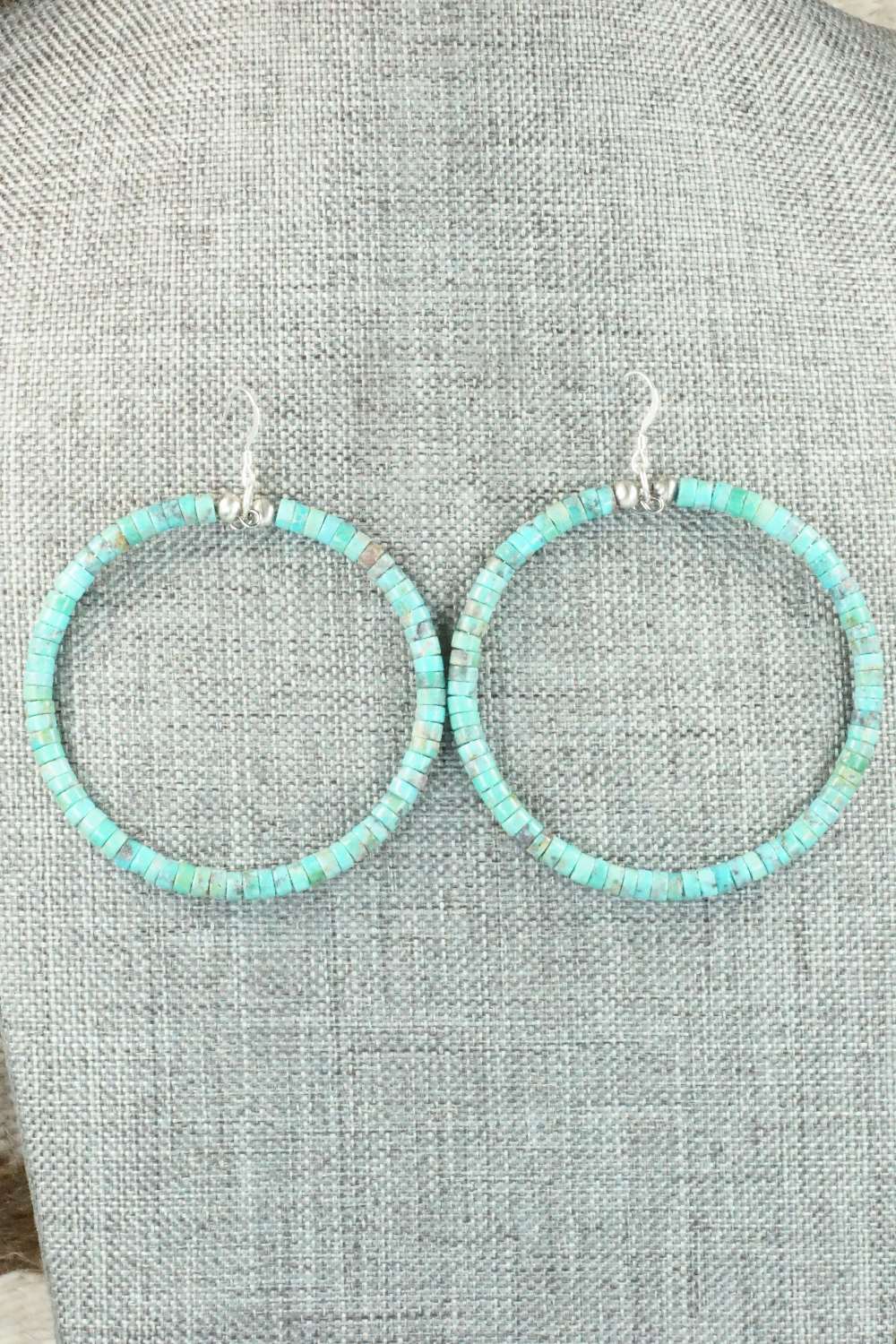 Turquoise & Sterling Silver Earrings - Doreen Jake