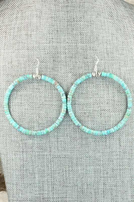 Turquoise & Sterling Silver Earrings - Doreen Jake