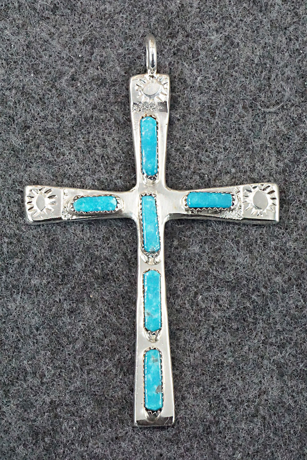 Turquoise & Sterling Silver Pendant - Verona Quam