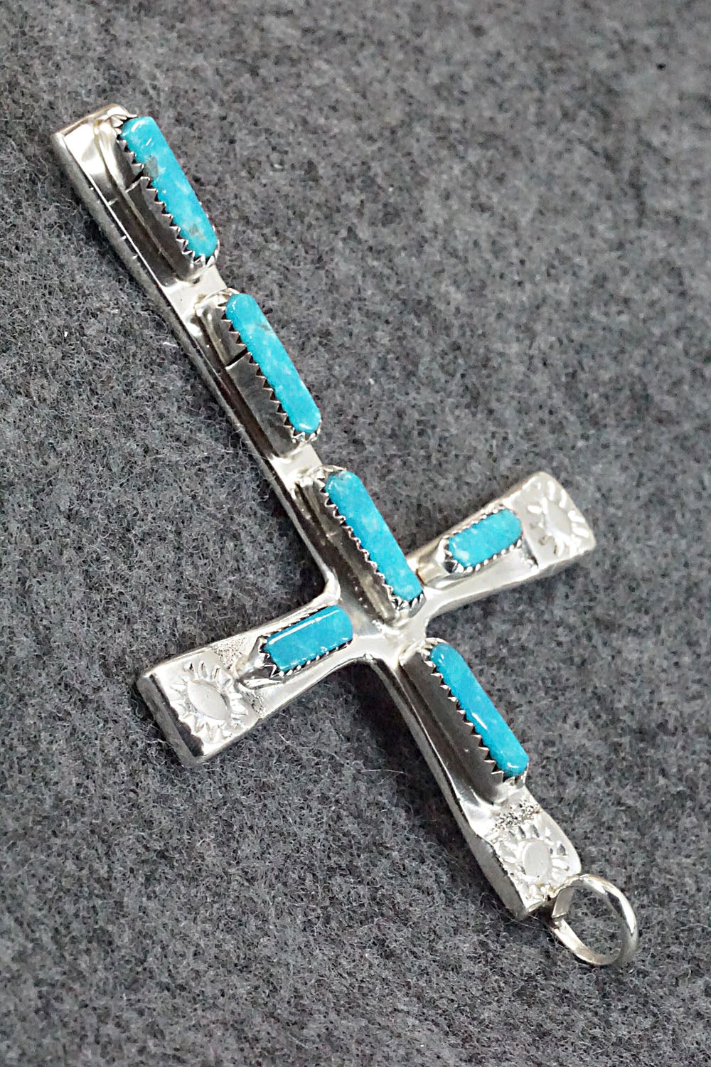 Turquoise & Sterling Silver Pendant - Verona Quam
