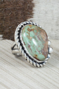 Turquoise & Sterling Silver Ring - Readda Begay - Size 9.5