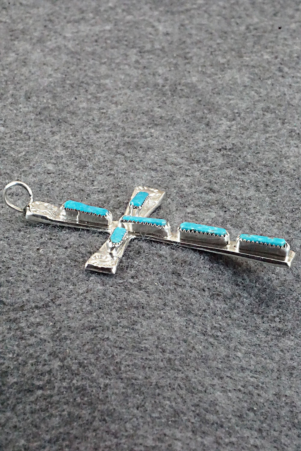 Turquoise & Sterling Silver Pendant - Verona Quam