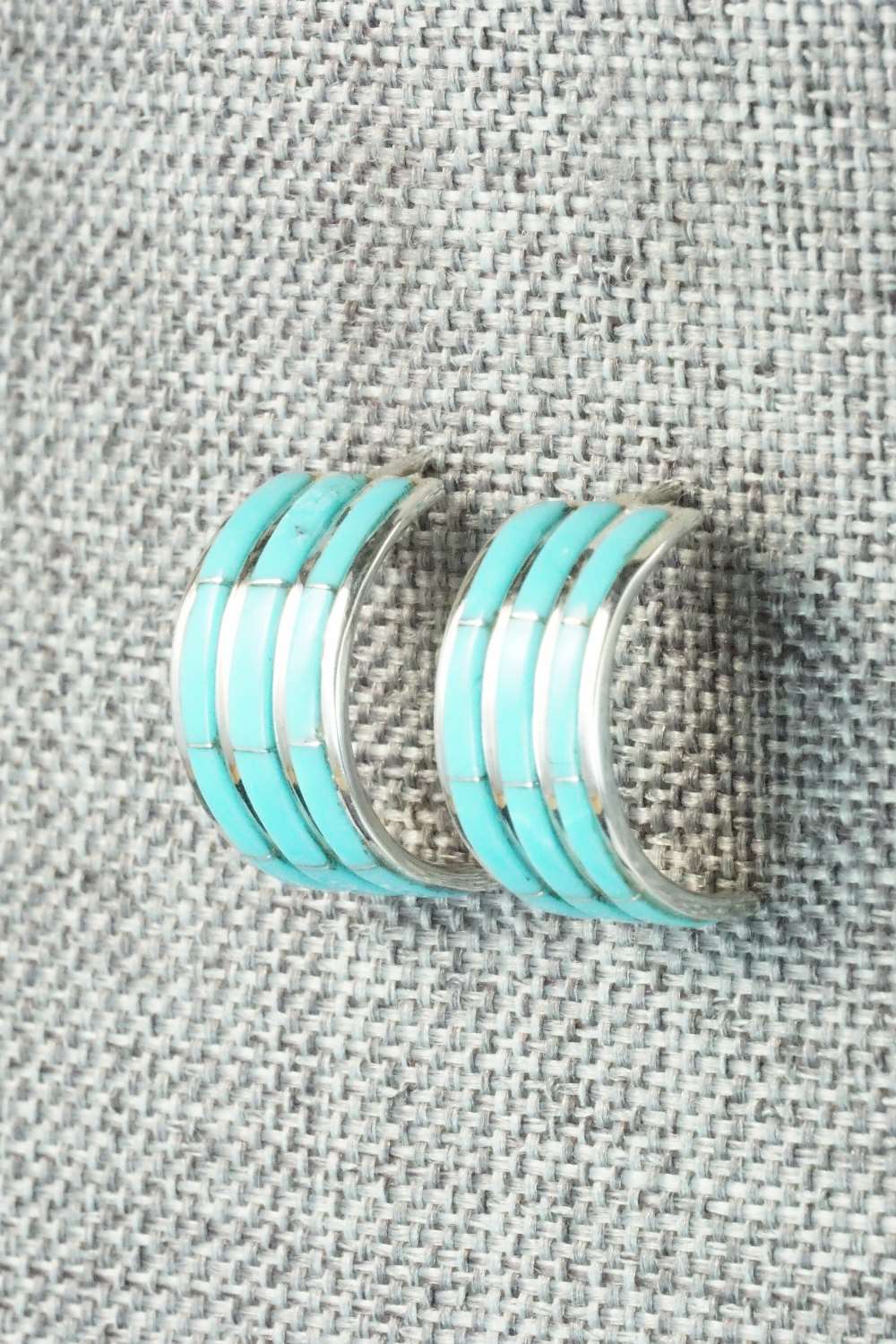 Turquoise & Sterling Silver Earrings - Claresse Kylestewa