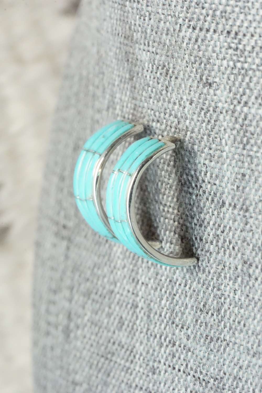 Turquoise & Sterling Silver Earrings - Claresse Kylestewa