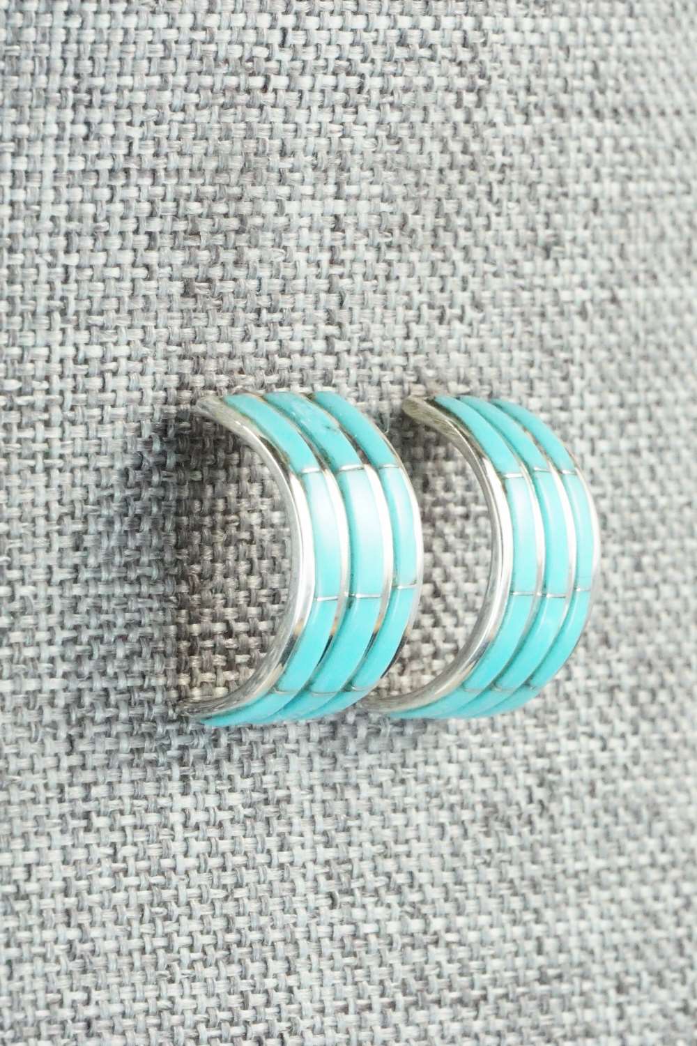 Turquoise & Sterling Silver Earrings - Claresse Kylestewa