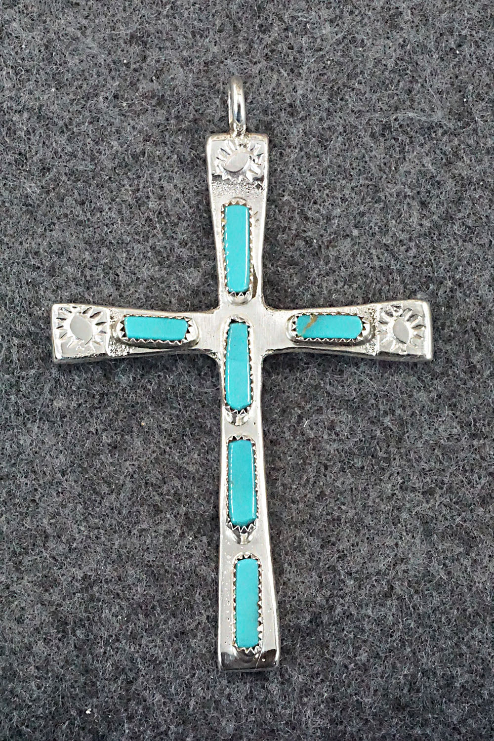 Turquoise & Sterling Silver Pendant - Verona Quam
