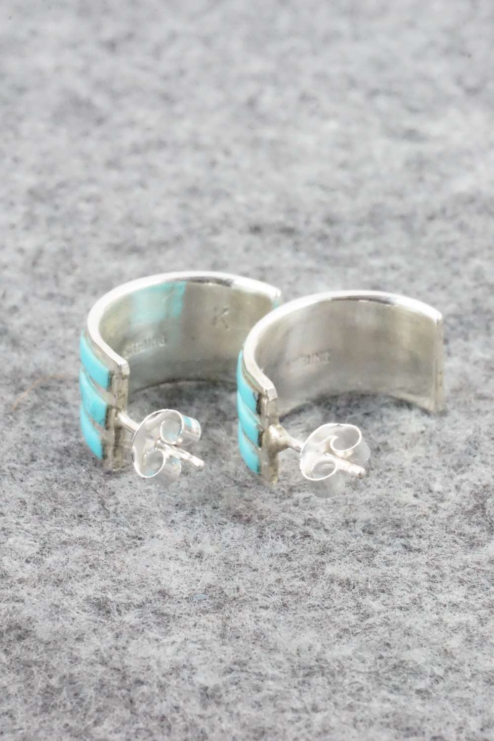 Turquoise & Sterling Silver Earrings - Claresse Kylestewa
