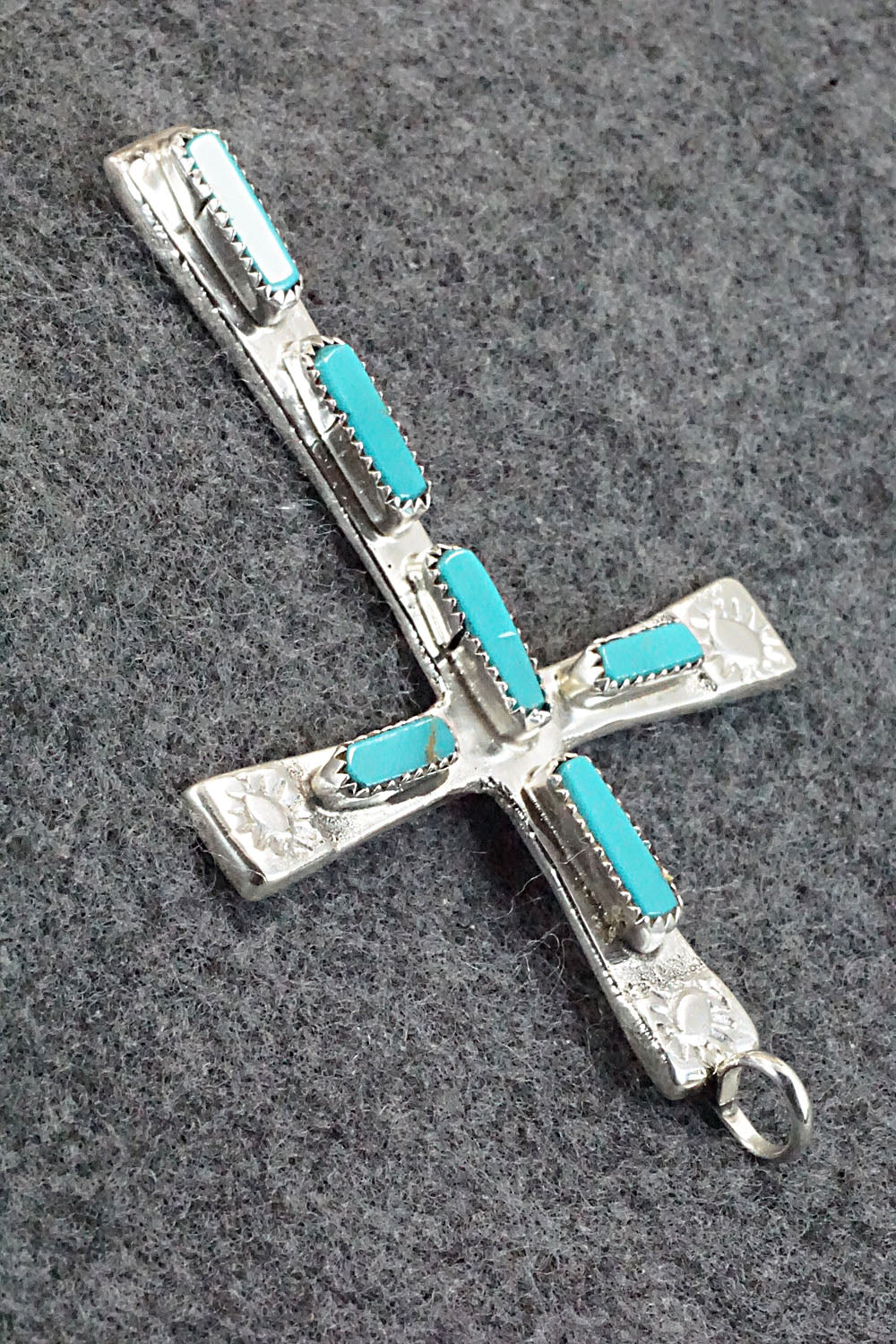 Turquoise & Sterling Silver Pendant - Verona Quam