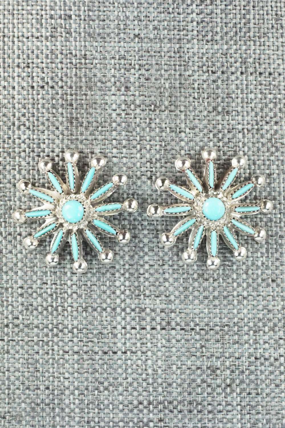 Turquoise & Sterling Silver Earrings - Rena Cachini