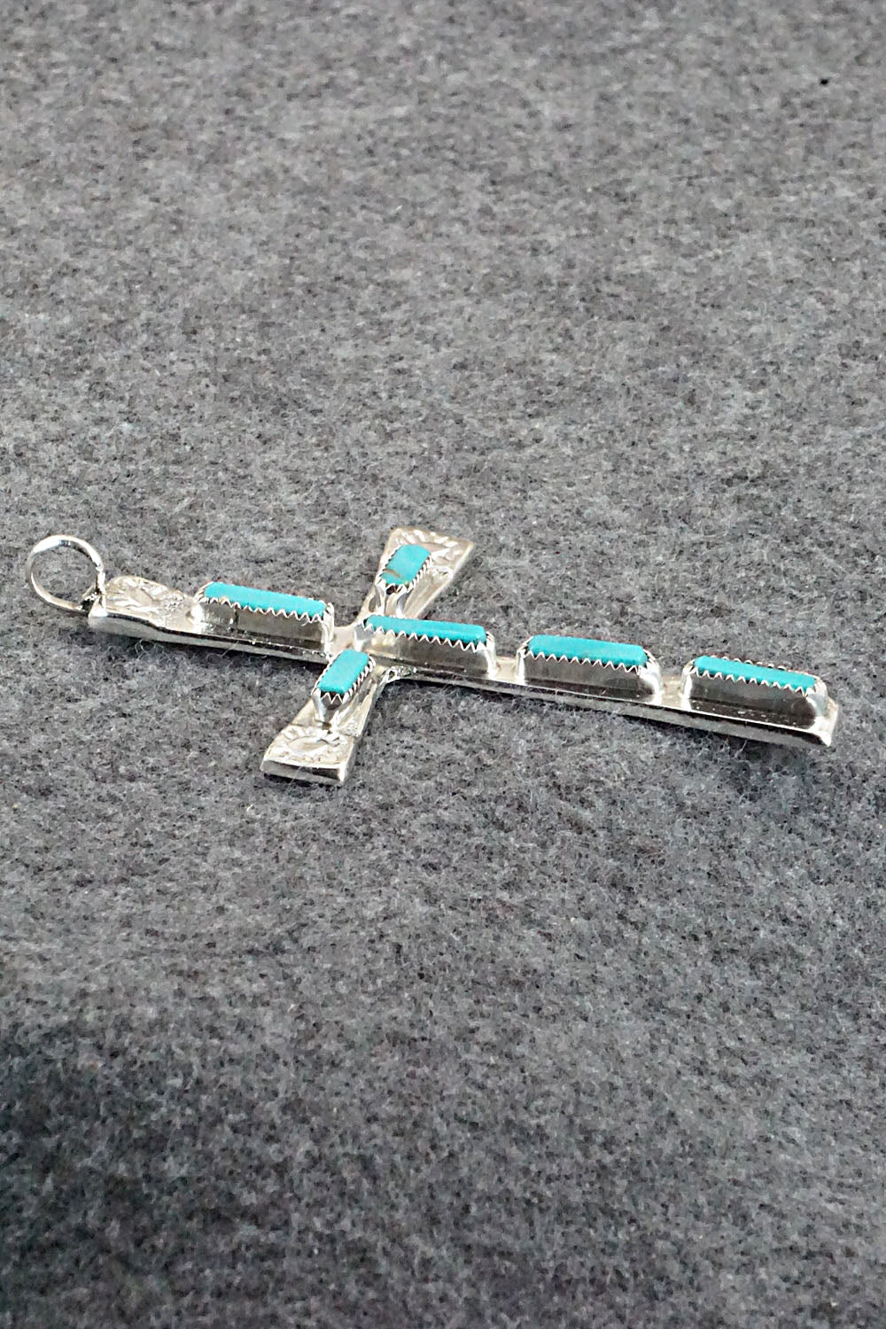 Turquoise & Sterling Silver Pendant - Verona Quam
