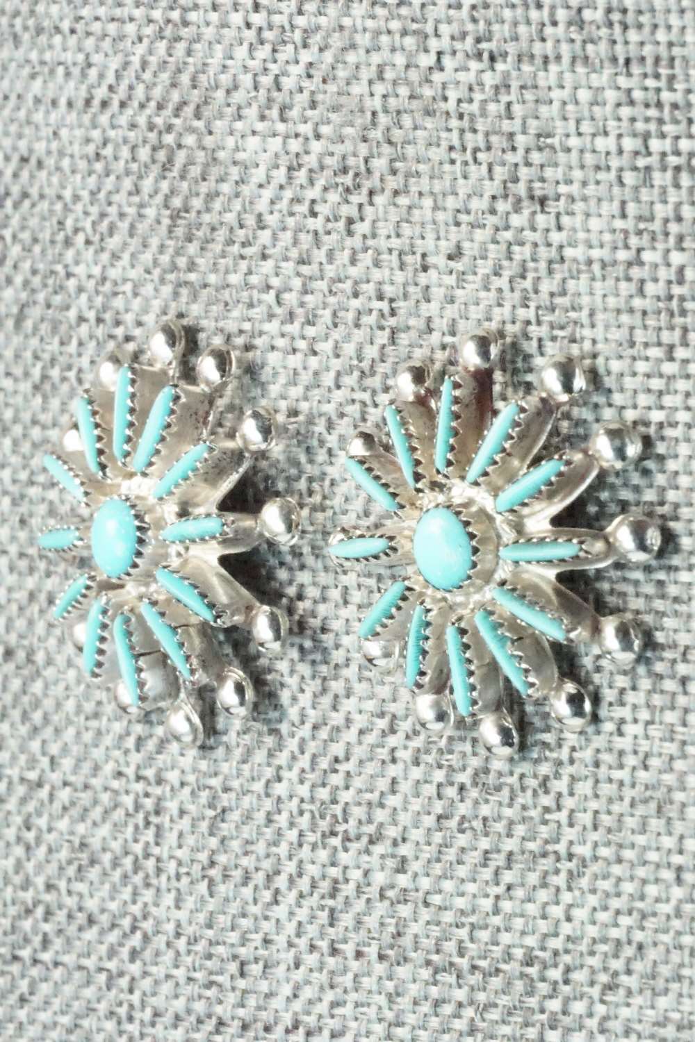 Turquoise & Sterling Silver Earrings - Rena Cachini