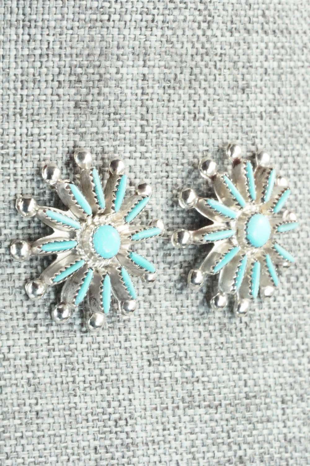 Turquoise & Sterling Silver Earrings - Rena Cachini