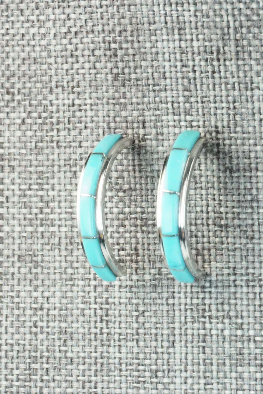 Turquoise & Sterling Silver Earrings - Gloria Waseta