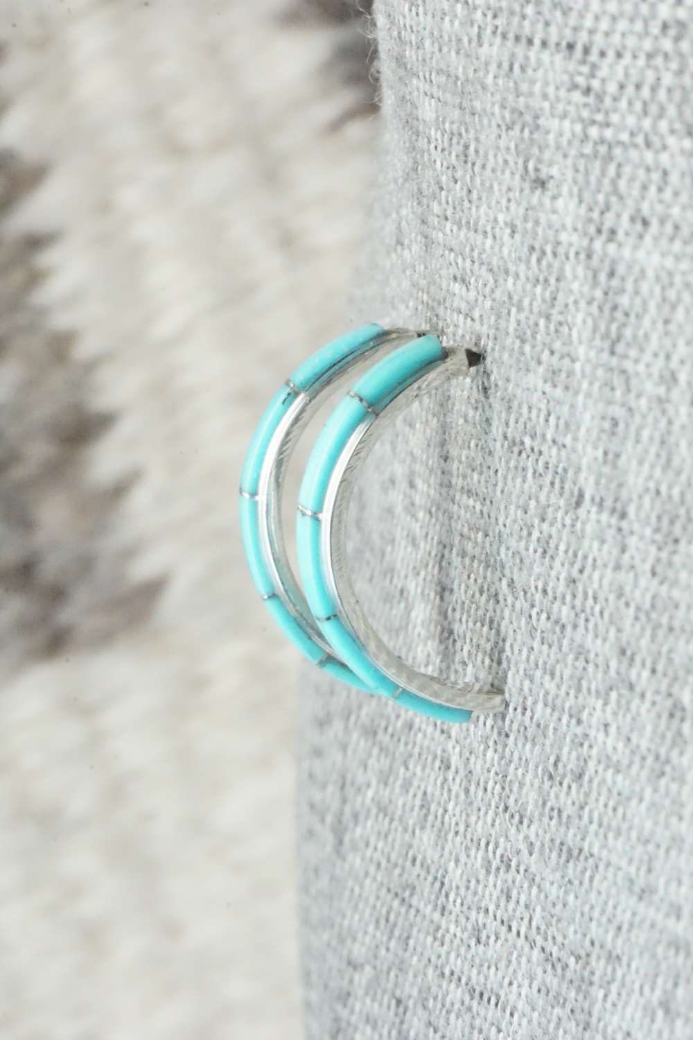 Turquoise & Sterling Silver Earrings - Gloria Waseta
