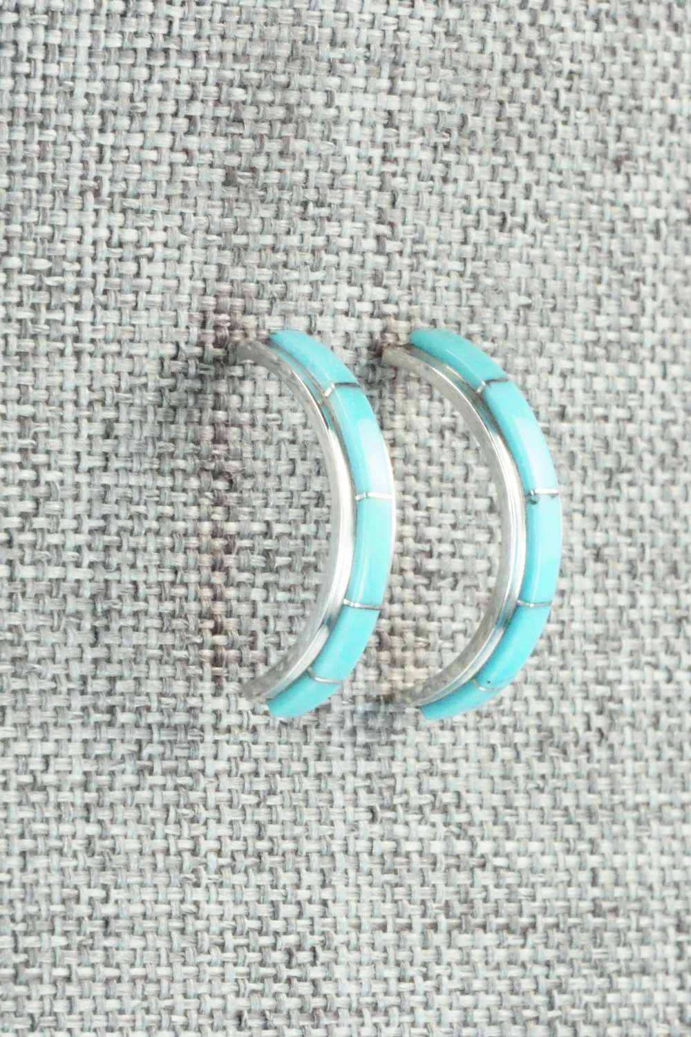 Turquoise & Sterling Silver Earrings - Gloria Waseta