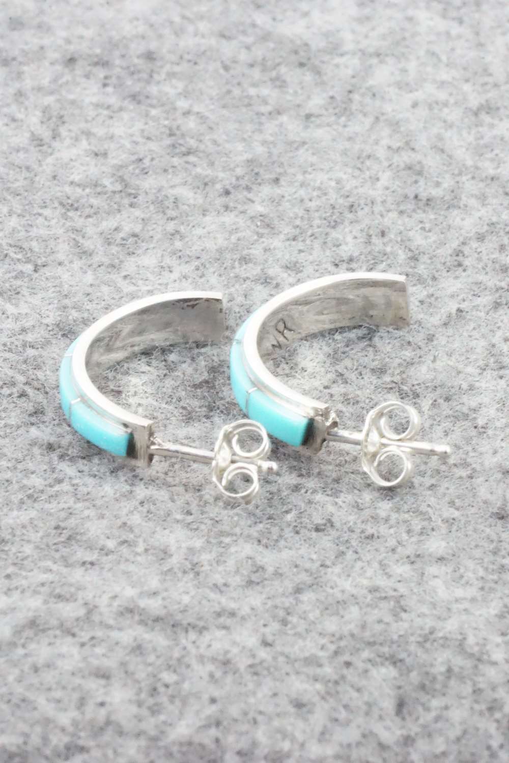 Turquoise & Sterling Silver Earrings - Gloria Waseta