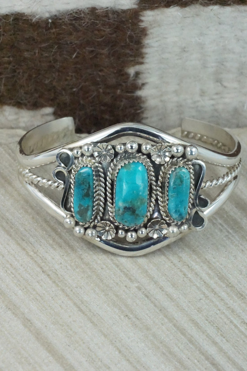 Turquoise & Sterling Silver Bracelet - Donavan Nez