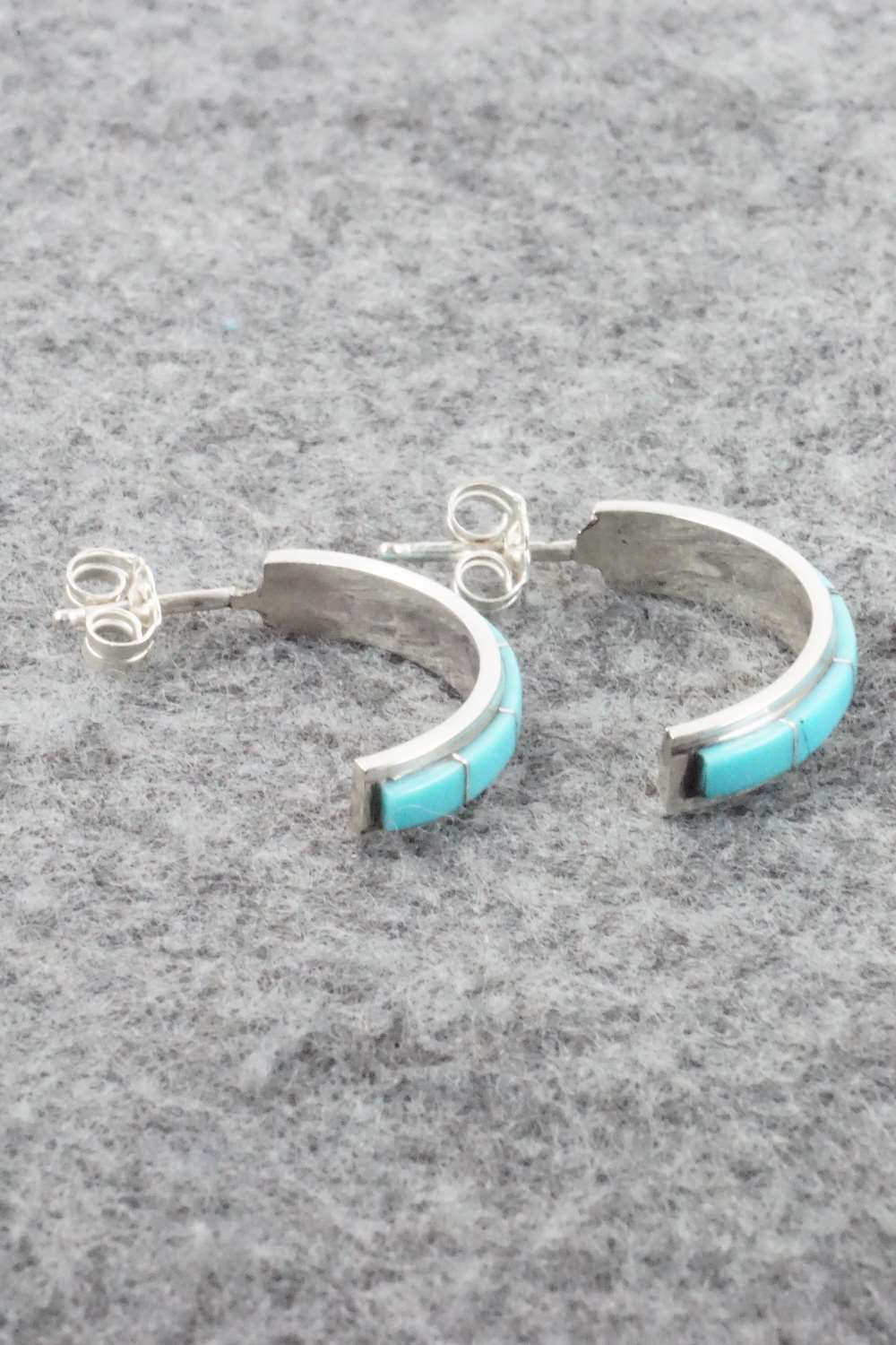 Turquoise & Sterling Silver Earrings - Gloria Waseta