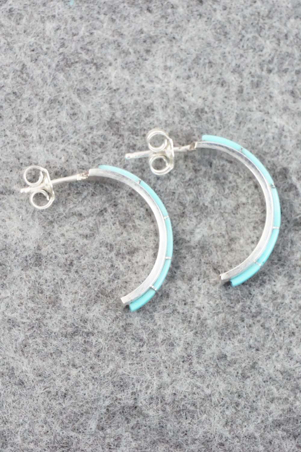 Turquoise & Sterling Silver Earrings - Gloria Waseta